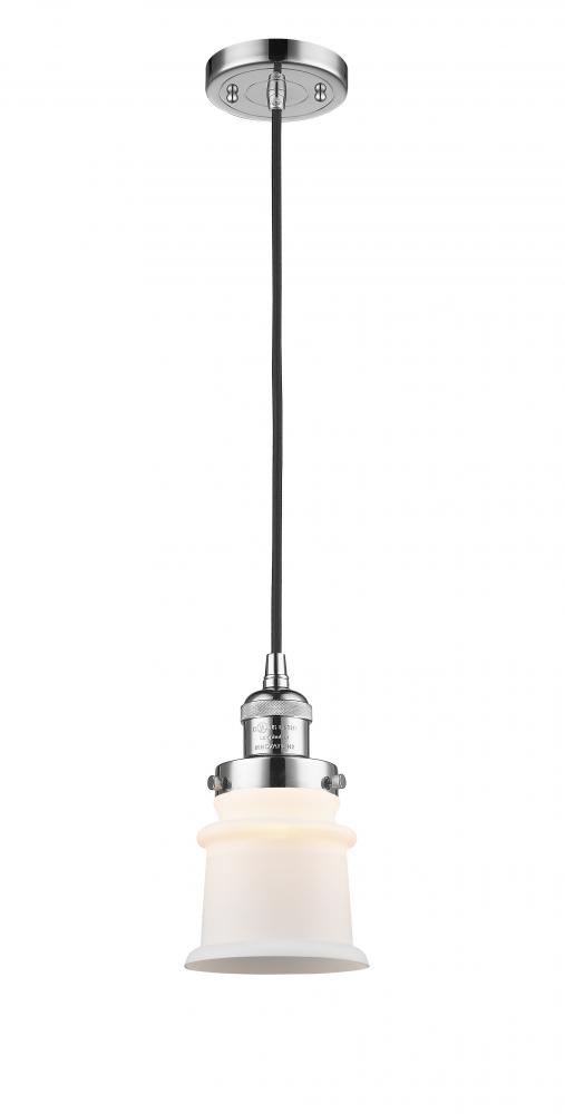 Canton - 1 Light - 5 inch - Matte Black - Stem Hung - Mini Pendant