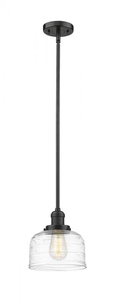 Bell - 1 Light - 8 inch - Oil Rubbed Bronze - Stem Hung - Mini Pendant