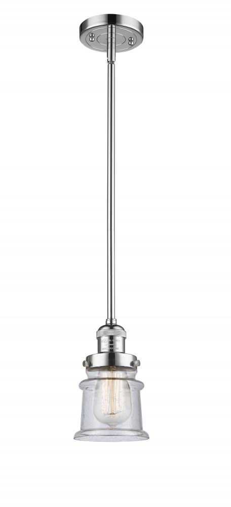 Canton - 1 Light - 5 inch - Polished Chrome - Stem Hung - Mini Pendant