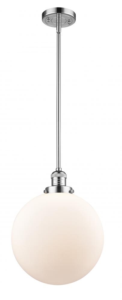 Beacon - 1 Light - 12 inch - Polished Chrome - Stem Hung - Mini Pendant