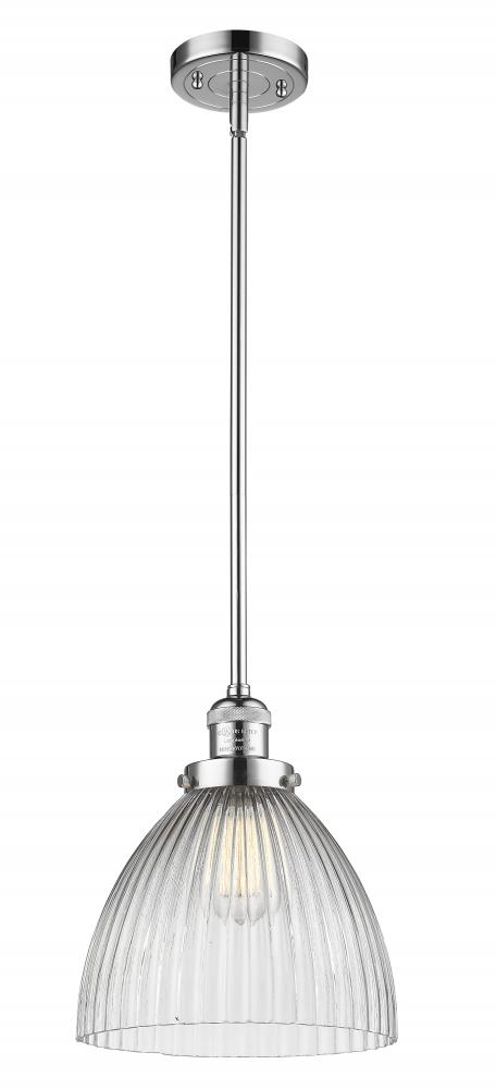 Seneca Falls - 1 Light - 10 inch - Polished Chrome - Stem Hung - Mini Pendant