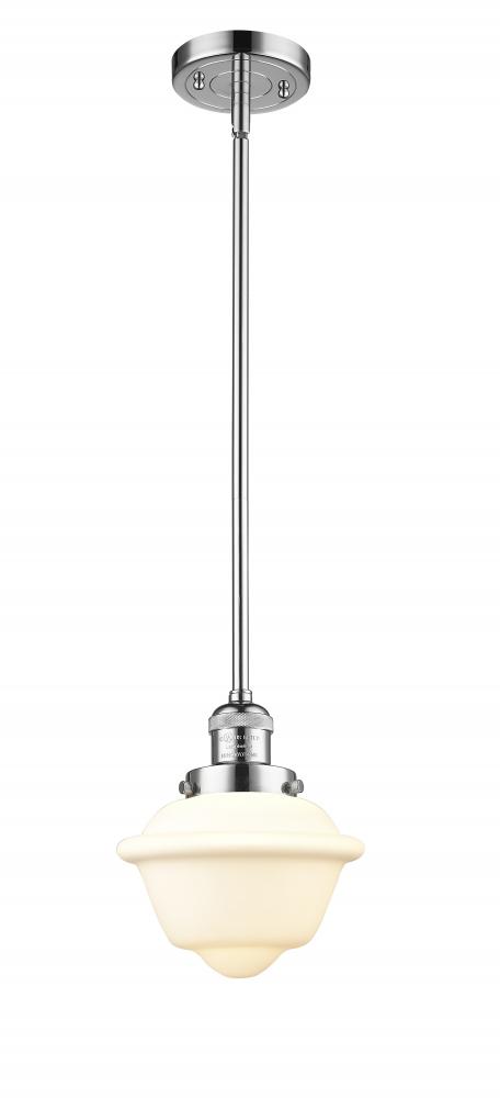 Oxford - 1 Light - 8 inch - Polished Chrome - Stem Hung - Mini Pendant