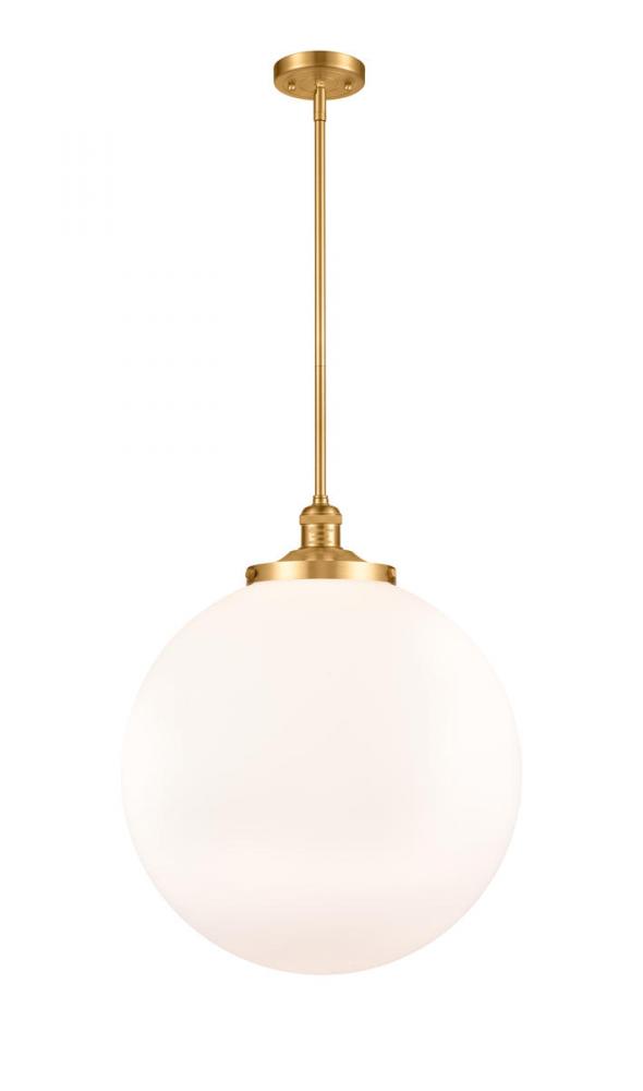 Beacon - 1 Light - 18 inch - Satin Gold - Stem Hung - Pendant