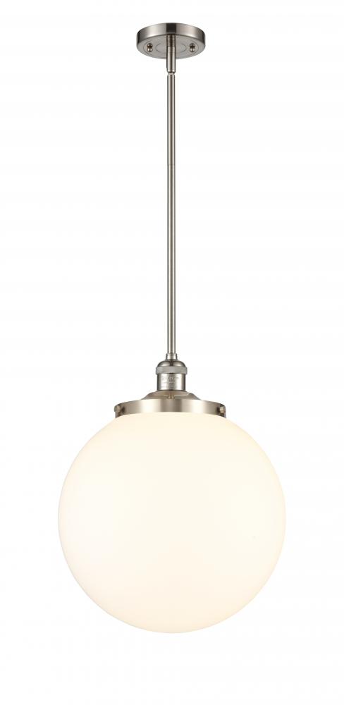 Beacon - 1 Light - 14 inch - Brushed Satin Nickel - Stem Hung - Pendant