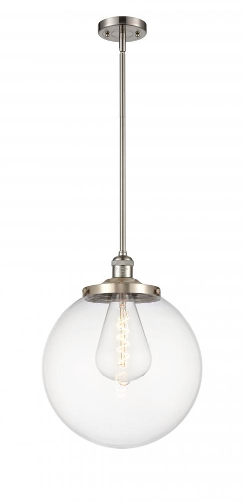 Beacon - 1 Light - 14 inch - Brushed Satin Nickel - Stem Hung - Pendant