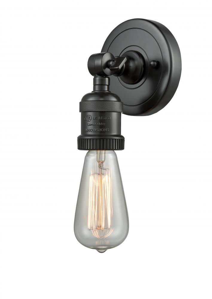 Bare Bulb - 1 Light - 5 inch - Matte Black - Sconce