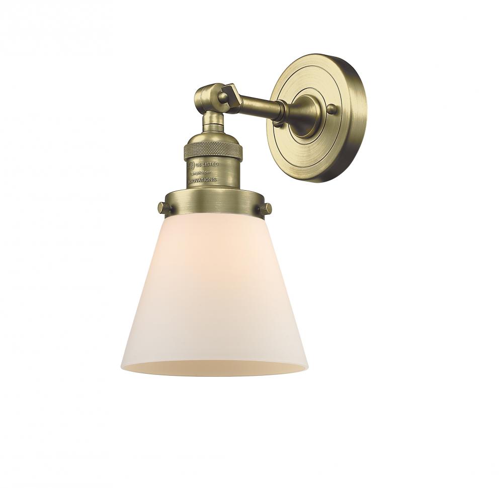 Cone - 1 Light - 6 inch - Antique Brass - Sconce