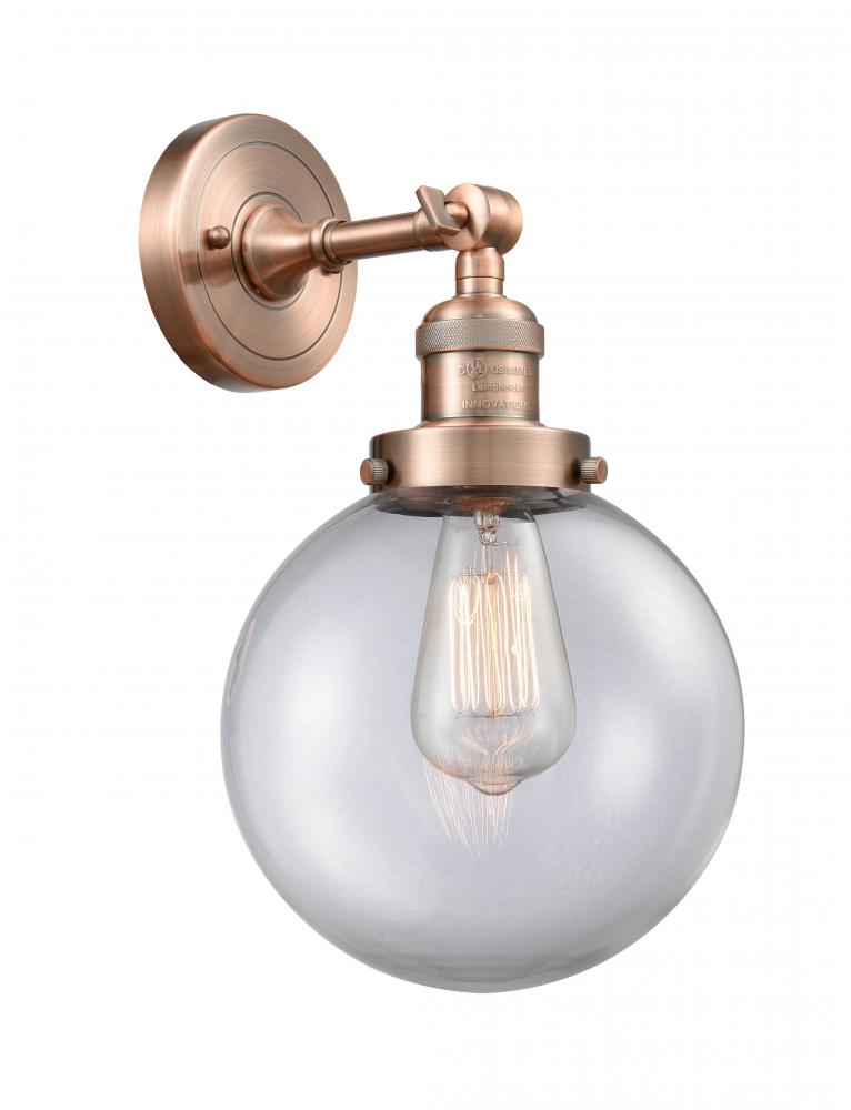 Beacon - 1 Light - 8 inch - Antique Copper - Sconce