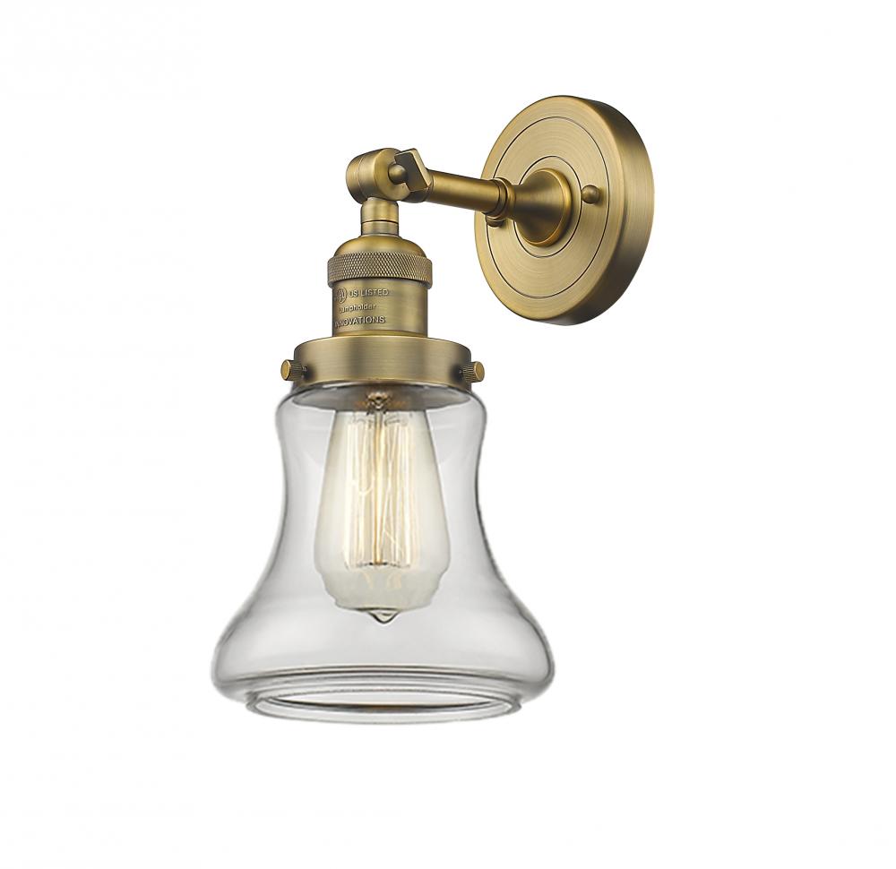 Bellmont - 1 Light - 7 inch - Brushed Brass - Sconce