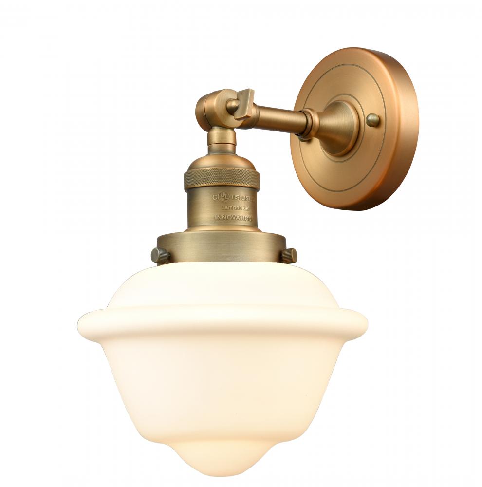 Oxford - 1 Light - 8 inch - Brushed Brass - Sconce