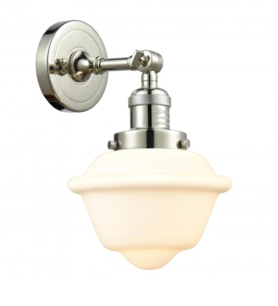 Oxford - 1 Light - 8 inch - Polished Nickel - Sconce