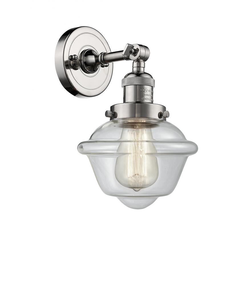 Oxford - 1 Light - 8 inch - Polished Nickel - Sconce