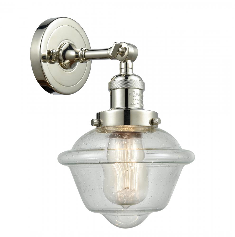 Oxford - 1 Light - 8 inch - Polished Nickel - Sconce