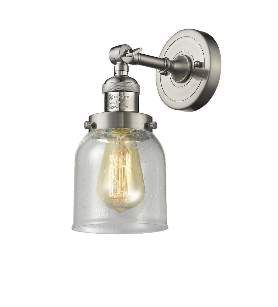 Bell - 1 Light - 5 inch - Brushed Satin Nickel - Sconce