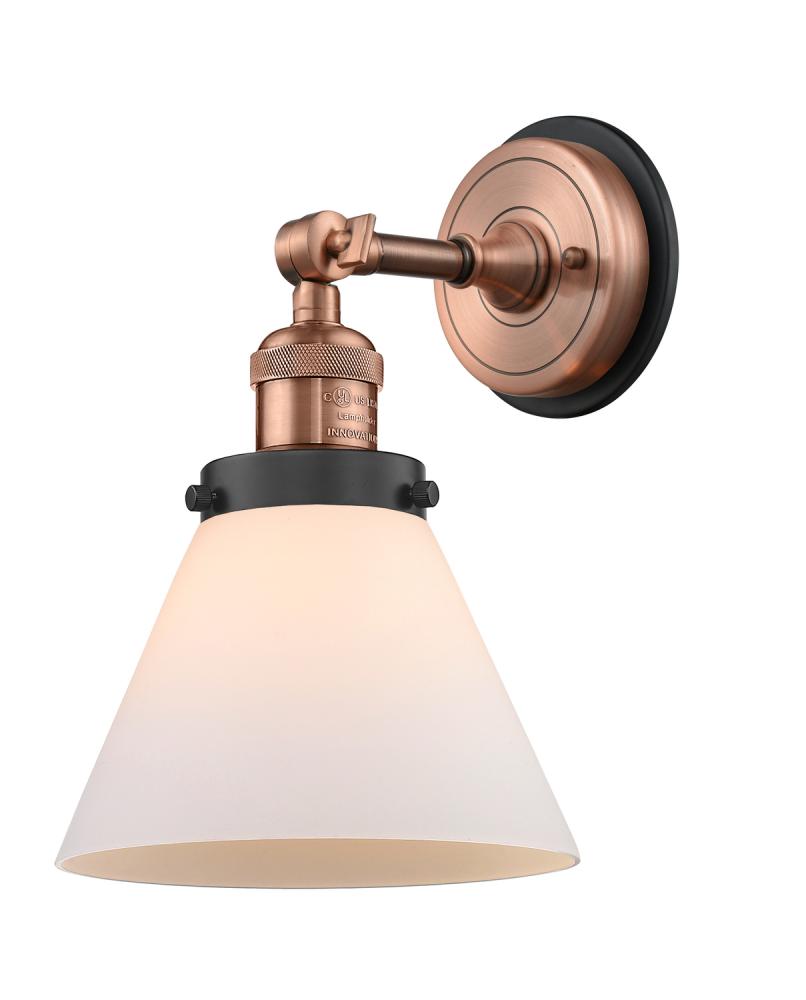 Cone - 1 Light - 8 inch - Antique Copper - Sconce