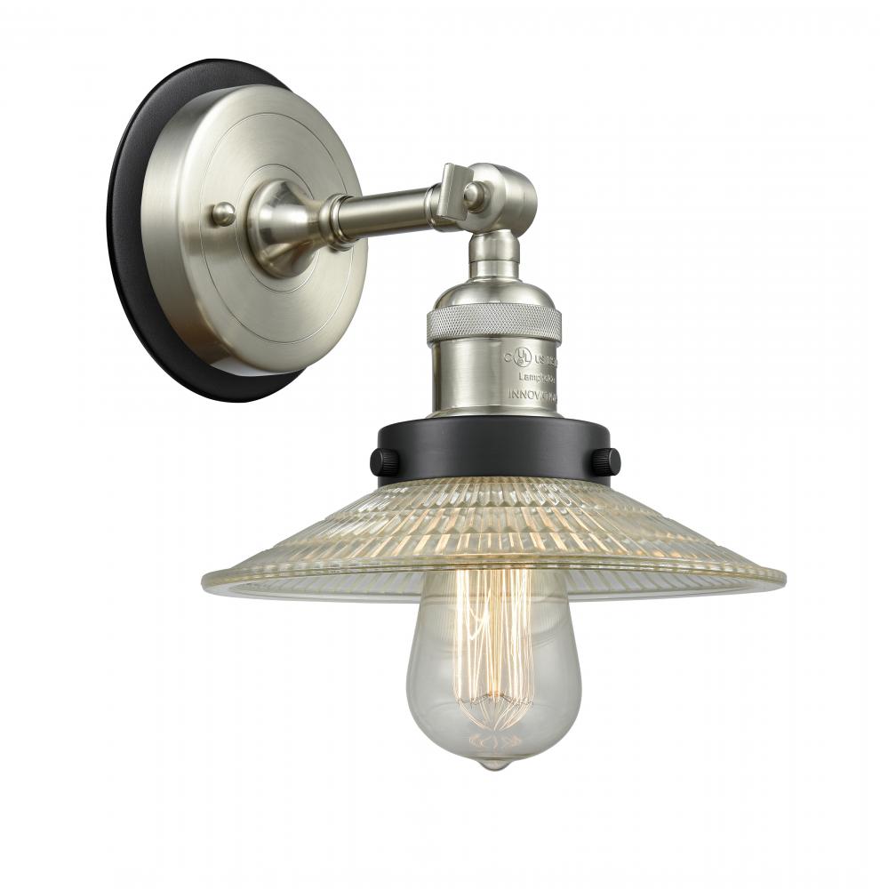 Halophane - 1 Light - 9 inch - Polished Nickel - Sconce