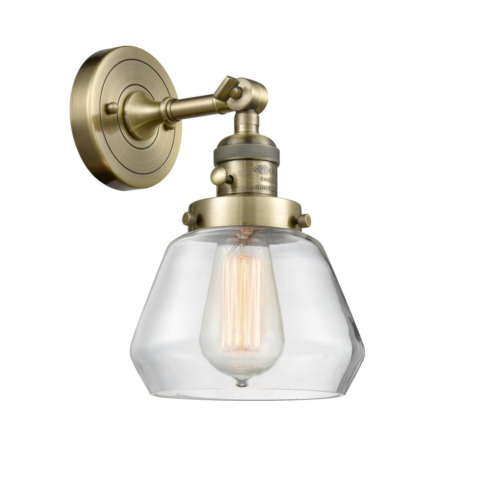 Fulton - 1 Light - 7 inch - Antique Brass - Sconce