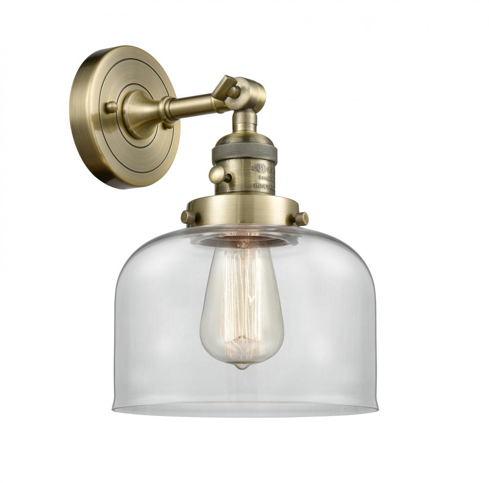 Bell - 1 Light - 8 inch - Antique Brass - Sconce