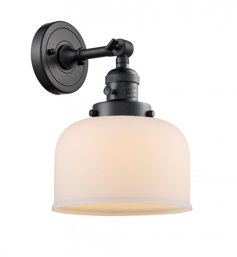 Bell - 1 Light - 8 inch - Matte Black - Sconce