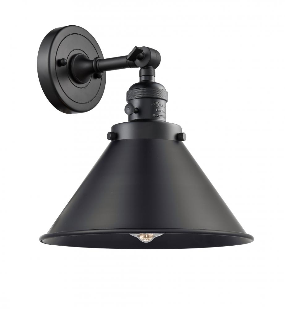 Briarcliff - 1 Light - 10 inch - Matte Black - Sconce