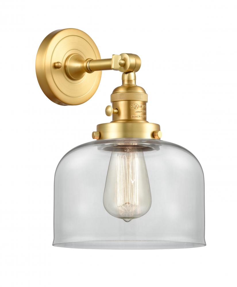 Bell - 1 Light - 8 inch - Satin Gold - Sconce