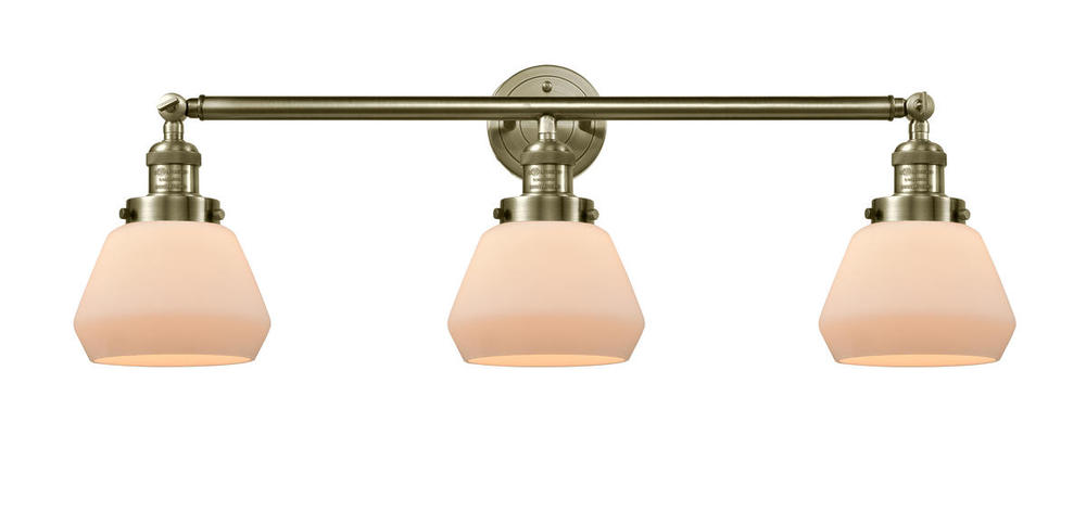 Fulton - 3 Light - 30 inch - Antique Brass - Bath Vanity Light