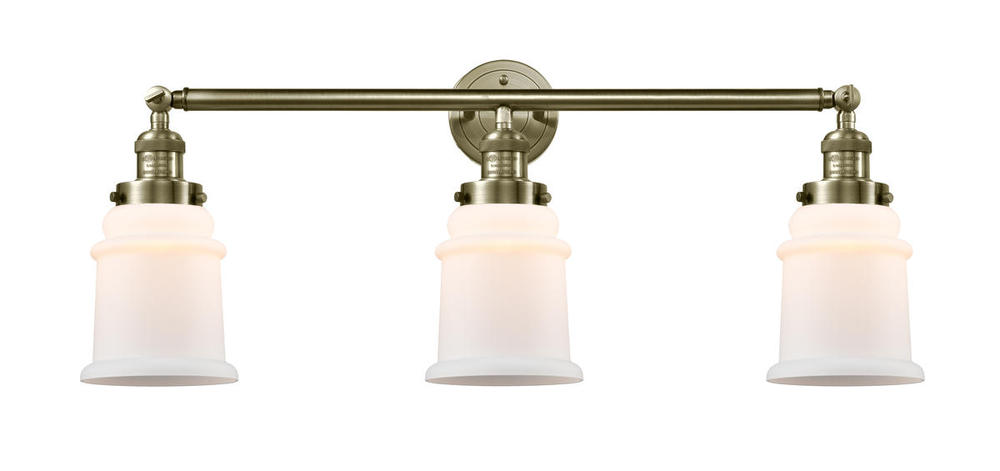 Canton - 3 Light - 30 inch - Antique Brass - Bath Vanity Light