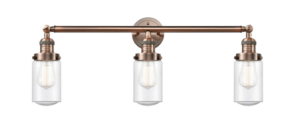 Dover - 3 Light - 31 inch - Antique Copper - Bath Vanity Light