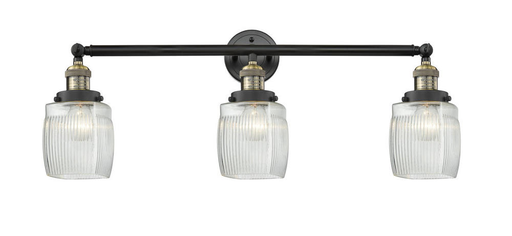 Colton - 3 Light - 32 inch - Black Antique Brass - Bath Vanity Light