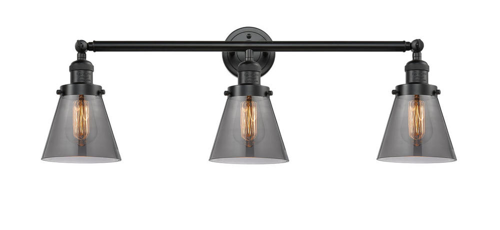 Cone - 3 Light - 30 inch - Oil Rubbed Bronze - Bath Vanity Light