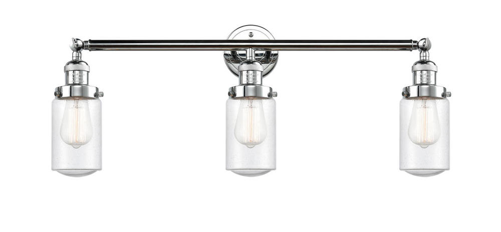 Dover - 3 Light - 31 inch - Polished Chrome - Bath Vanity Light