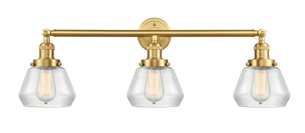 Fulton - 3 Light - 30 inch - Satin Gold - Bath Vanity Light