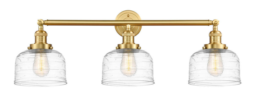 Bell - 3 Light - 32 inch - Satin Gold - Bath Vanity Light