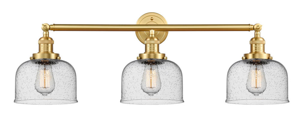 Bell - 3 Light - 32 inch - Satin Gold - Bath Vanity Light