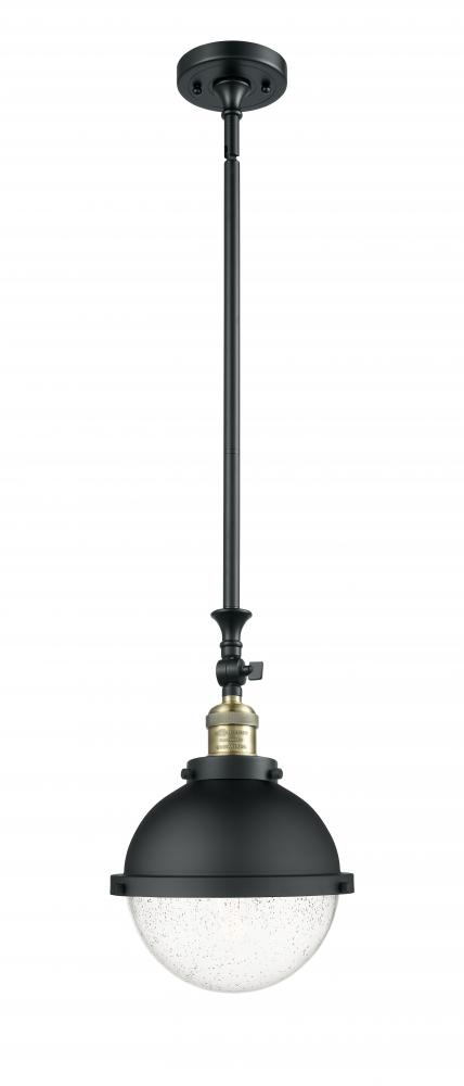 Hampden - 1 Light - 9 inch - Black Antique Brass - Stem Hung - Mini Pendant