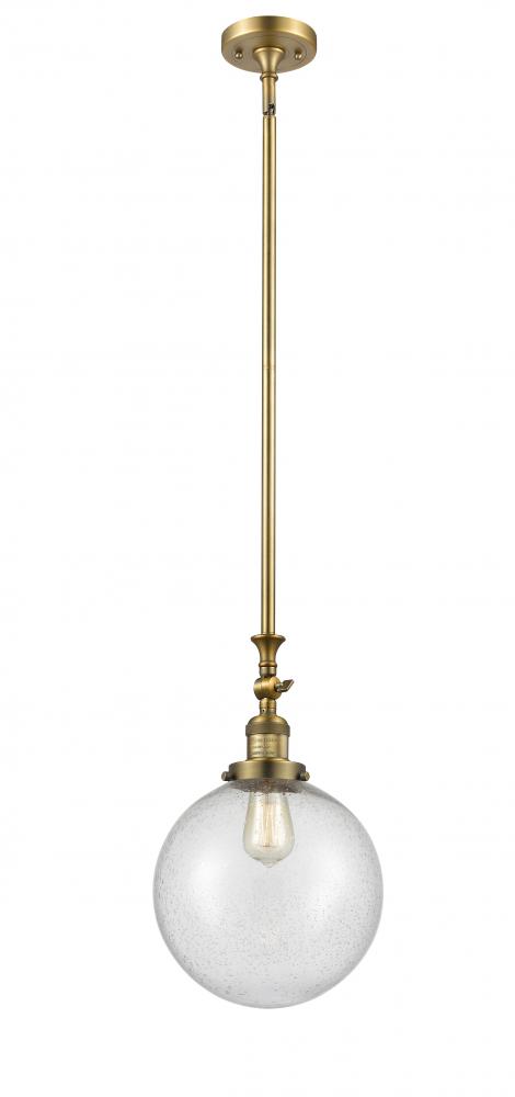 Beacon - 1 Light - 10 inch - Brushed Brass - Stem Hung - Mini Pendant