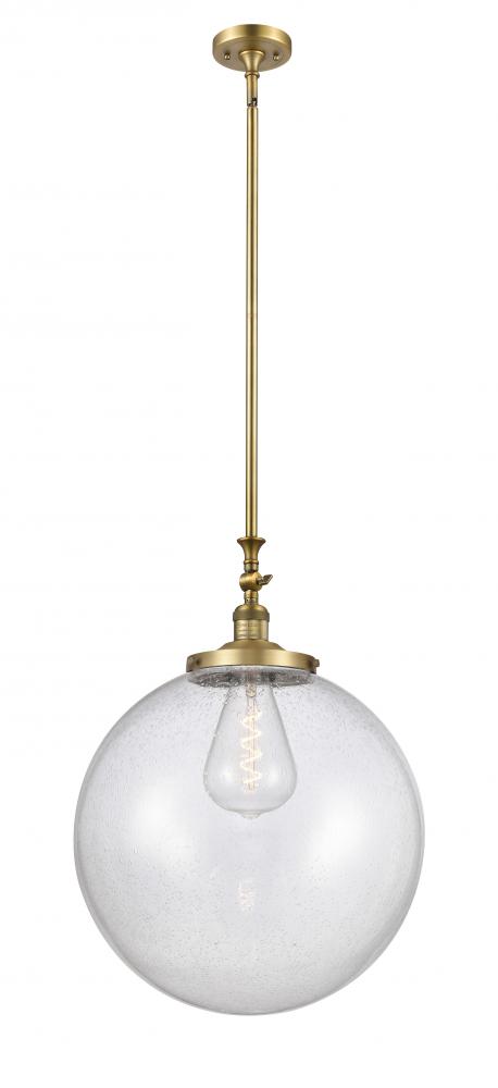 Beacon - 1 Light - 18 inch - Brushed Brass - Stem Hung - Mini Pendant