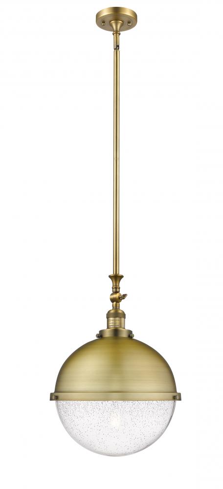 Hampden - 1 Light - 13 inch - Brushed Brass - Stem Hung - Pendant