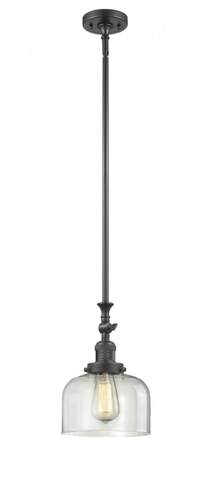 Bell - 1 Light - 8 inch - Oil Rubbed Bronze - Stem Hung - Mini Pendant