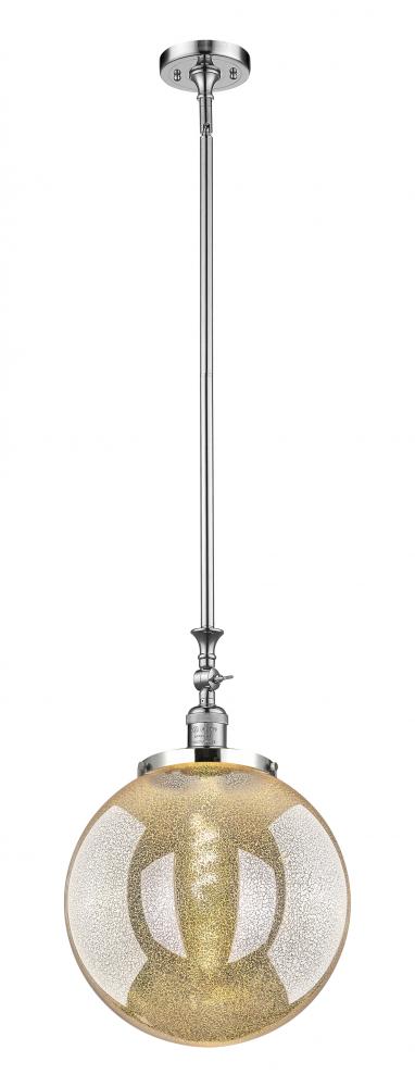Beacon - 1 Light - 12 inch - Polished Chrome - Stem Hung - Adjustable Mini Pendant