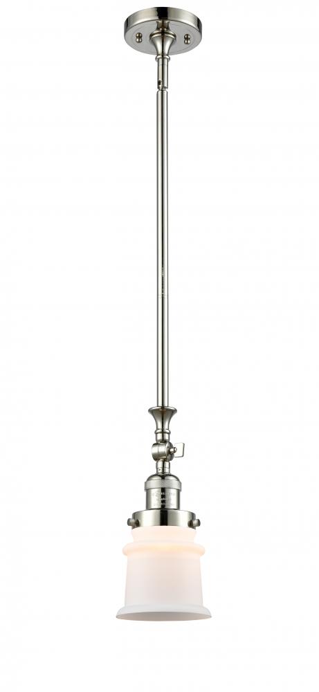 Canton - 1 Light - 5 inch - Polished Nickel - Stem Hung - Mini Pendant