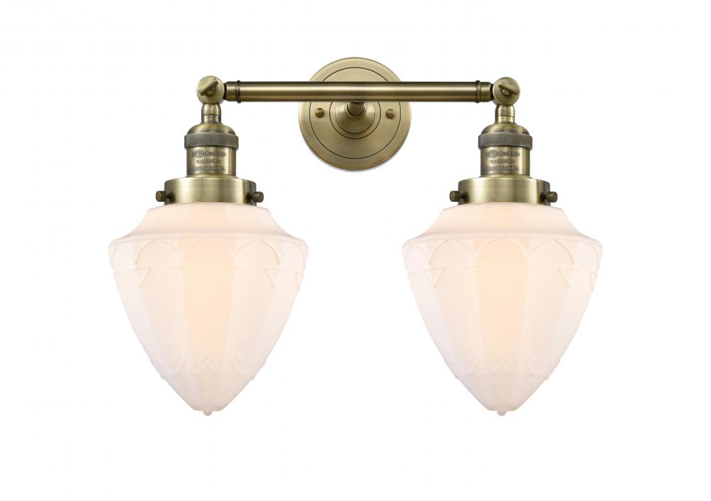 Bullet - 2 Light - 18 inch - Antique Brass - Bath Vanity Light