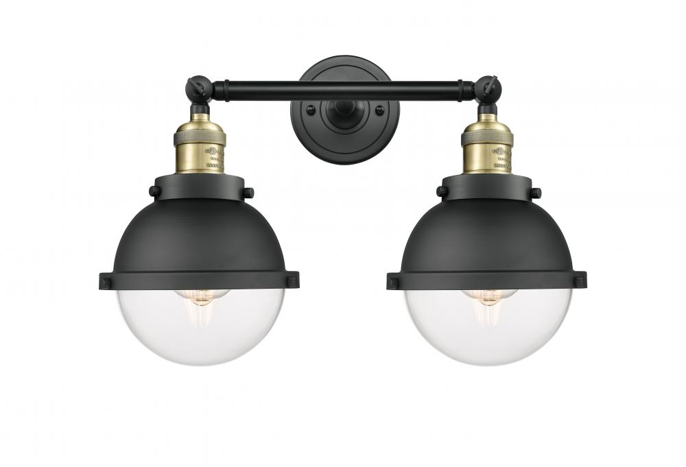 Hampden - 2 Light - 18 inch - Black Antique Brass - Bath Vanity Light