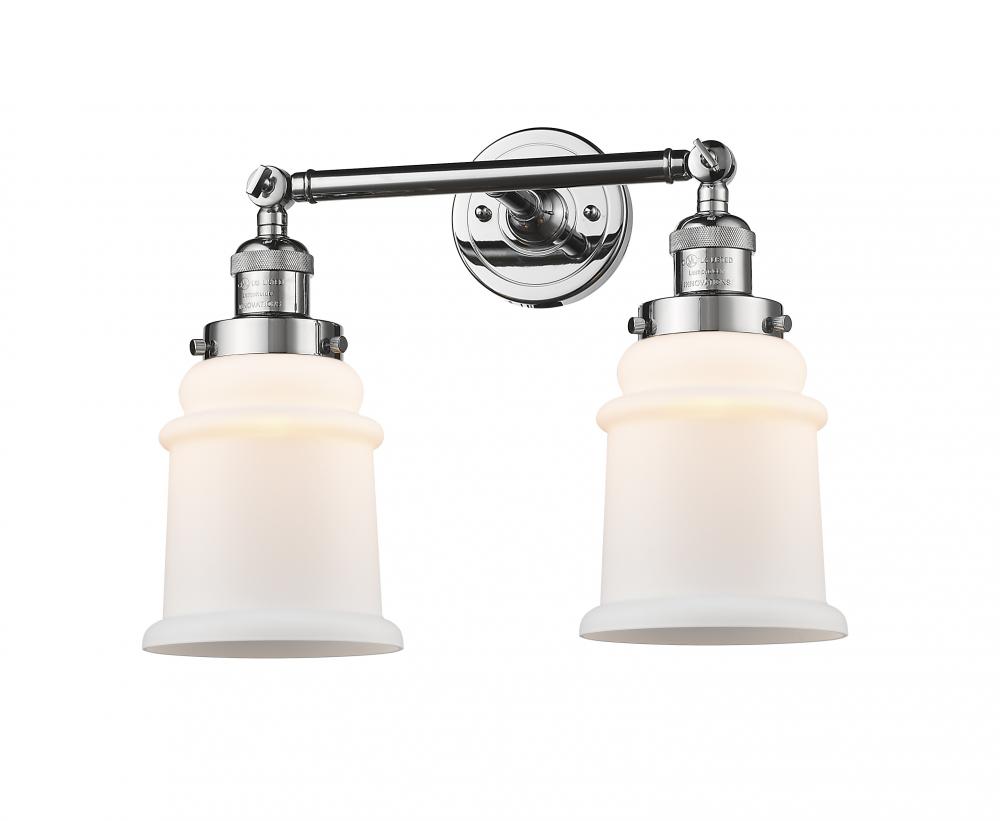 Canton - 2 Light - 17 inch - Polished Chrome - Bath Vanity Light