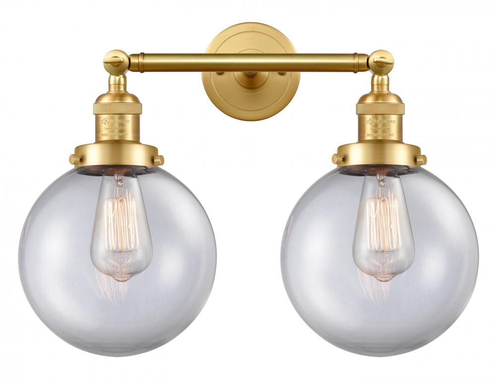 Beacon - 2 Light - 19 inch - Satin Gold - Adjustable Bath Vanity Light