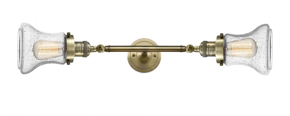Bellmont - 2 Light - 6 inch - Antique Brass - Adjustable Bath Vanity Light