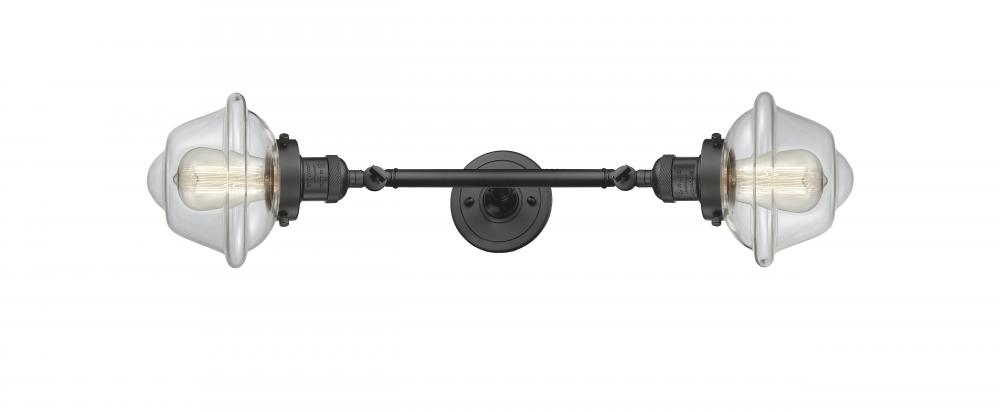 Oxford - 2 Light - 8 inch - Oil Rubbed Bronze - Adjustable Bath Vanity Light