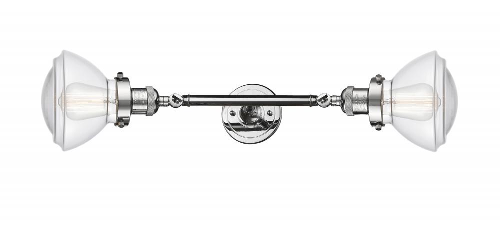 Olean - 2 Light - 7 inch - Polished Chrome - Adjustable Bath Vanity Light