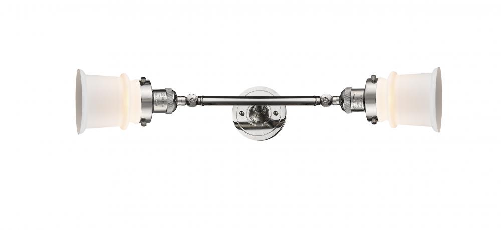 Canton - 2 Light - 6 inch - Polished Nickel - Adjustable Bath Vanity Light
