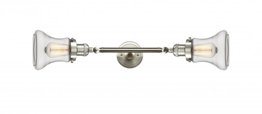 Bellmont - 2 Light - 6 inch - Brushed Satin Nickel - Adjustable Bath Vanity Light